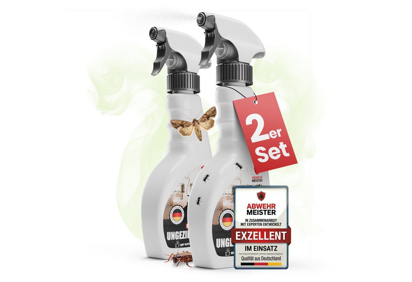 ABWEHR MEISTER Insektenspray Orginal Repell Ungezieferspray [500 ml], 2-St.