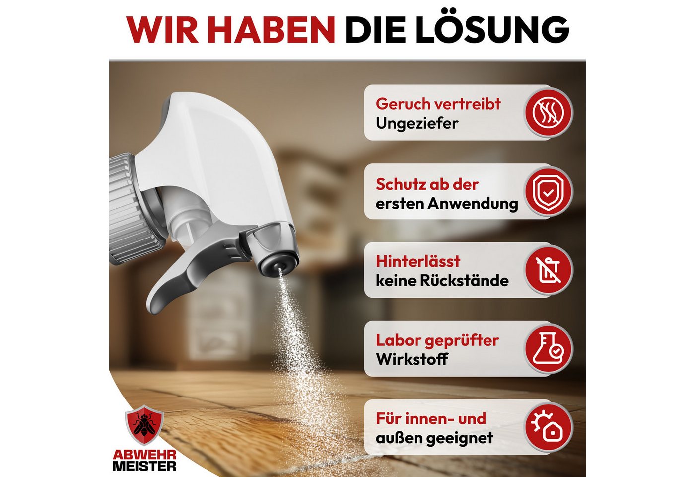 ABWEHR MEISTER Insektenspray Orginal Repell Ungezieferspray [500 ml], 1-St. Bild 5