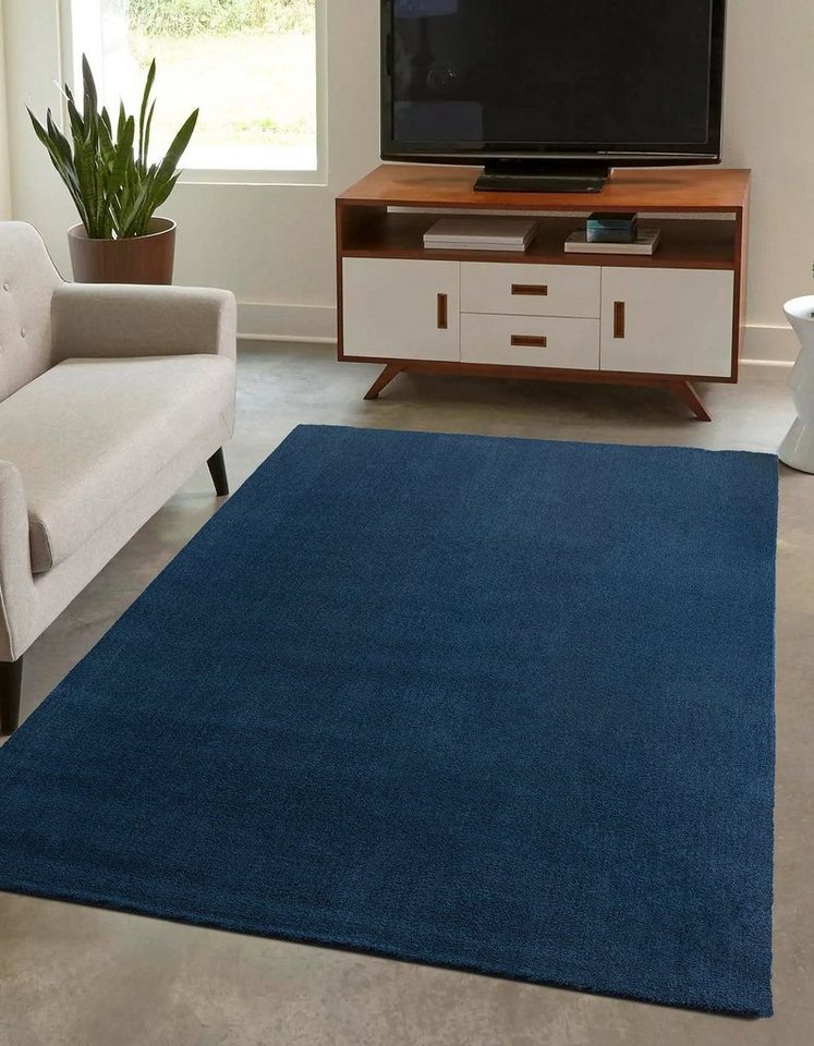 DomDeco Teppich Waschbarer Teppich FEEL Dunkelblau, 60 x 115 cm Bild 4