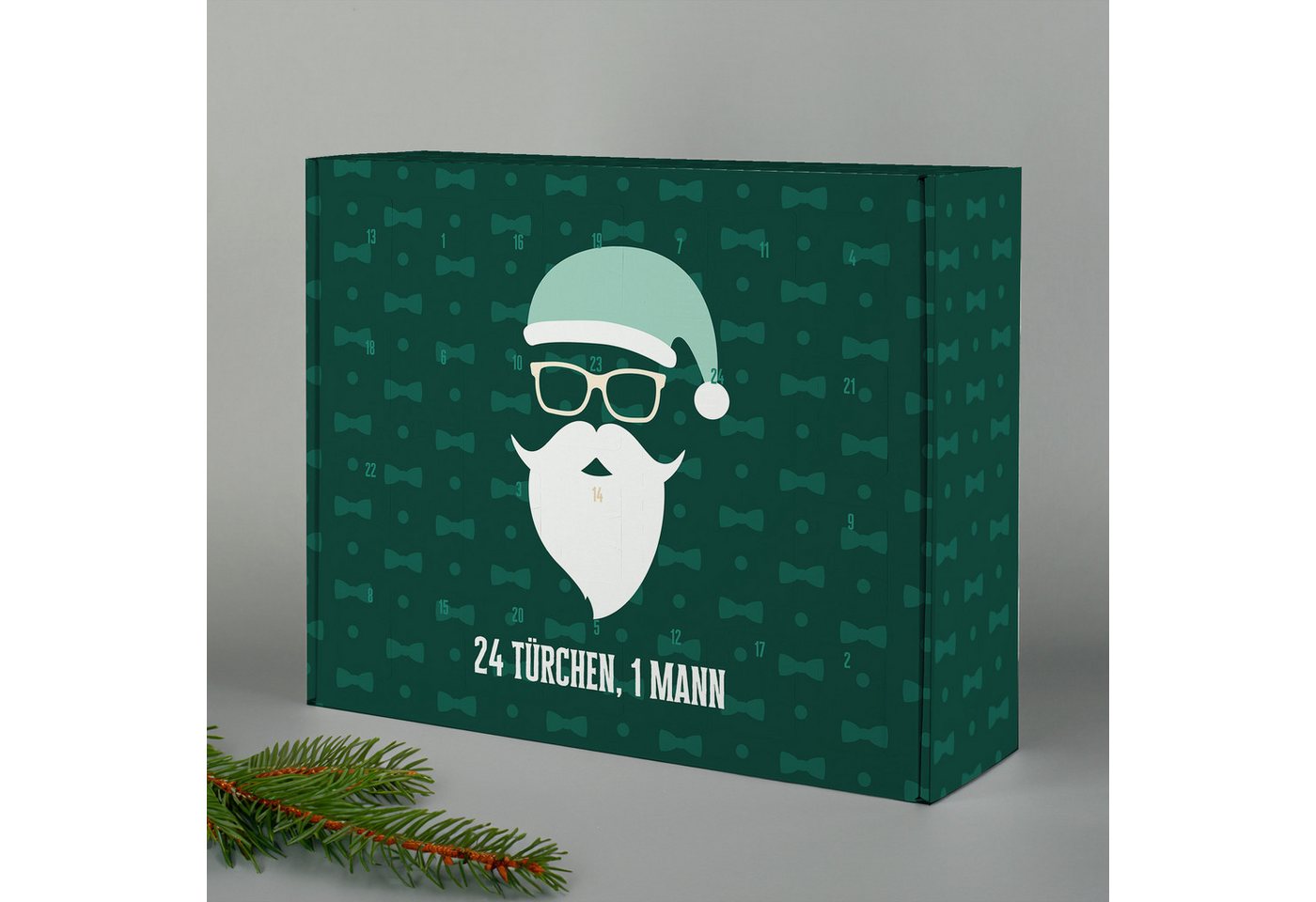 Herz & Heim befüllbarer Adventskalender mit festlichen Motiven zu Weihnachten - DIY Adventskalender, zum selbst Befüllen