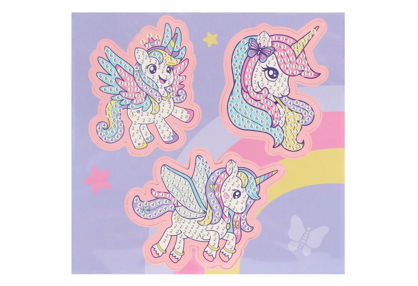 Sarcia.eu Stickerbuch Einhorn Kreativset, Stickerei, Diamantmosaik - Magnete, 900 Zirkone Bild 3