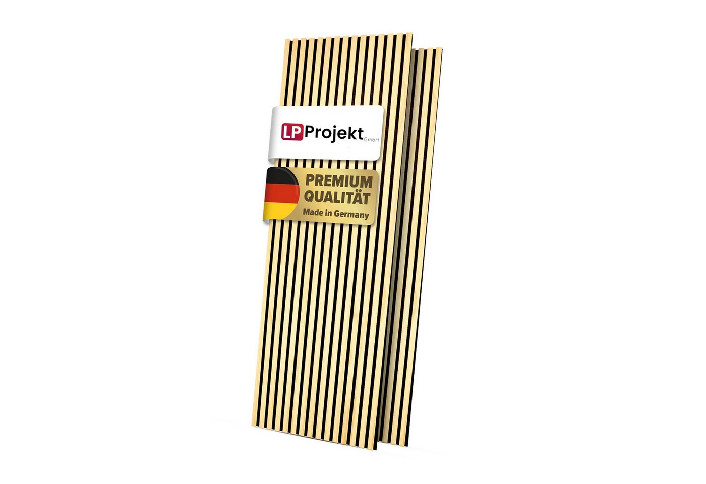 LP projekt Akustikplatte Effektive Wandpaneele für ruhige Räume & moderne Raumgestaltung, (2-St., Verfügbar in Breiten 120–300 cm und Längen 40/60 cm), Schallabsorbierende Wandverkleidung für Home Office & Wohnzimmer