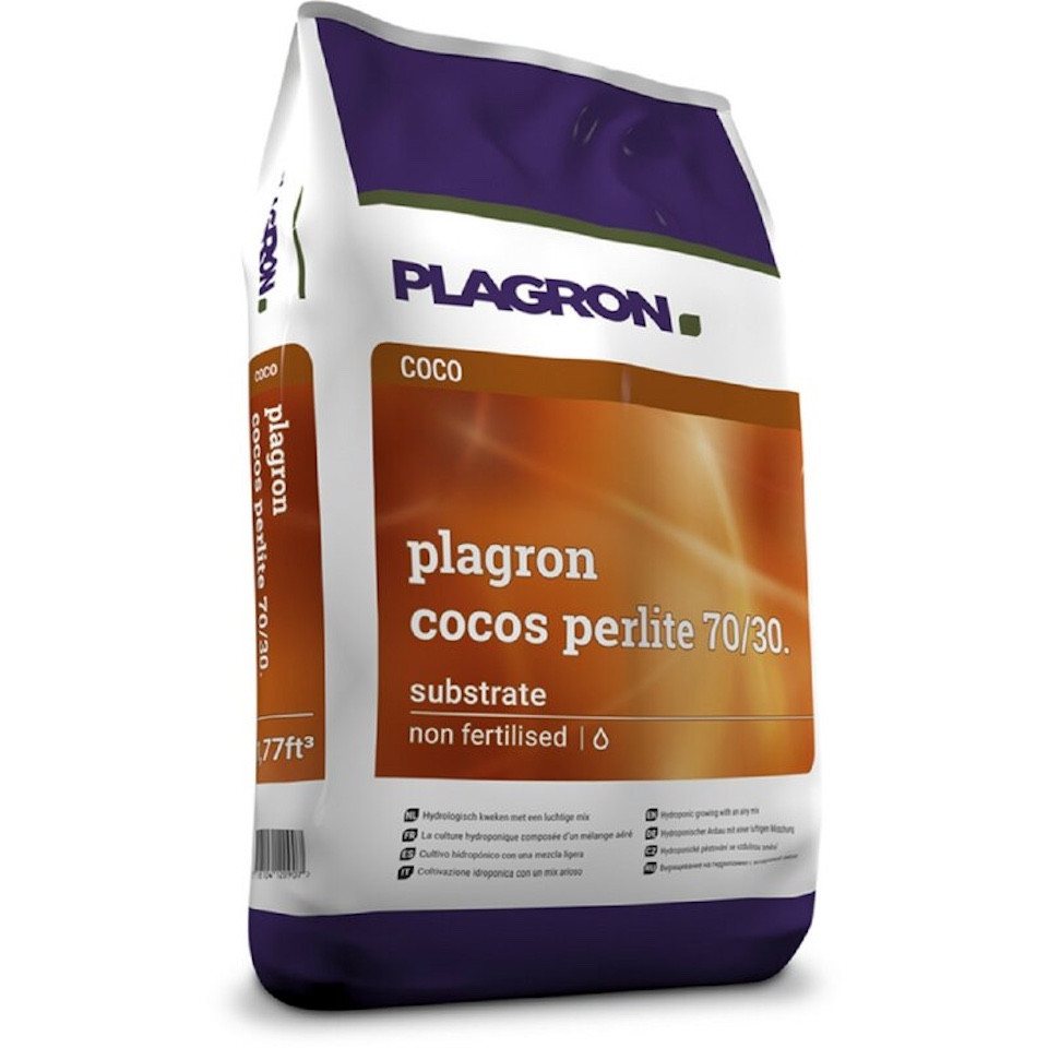 Plagron Blumenerde Plagron Cocos Perlite 70/30, mit 70 Prozent Kokosfasern und 30 Prozent Perlit, 50 Liter