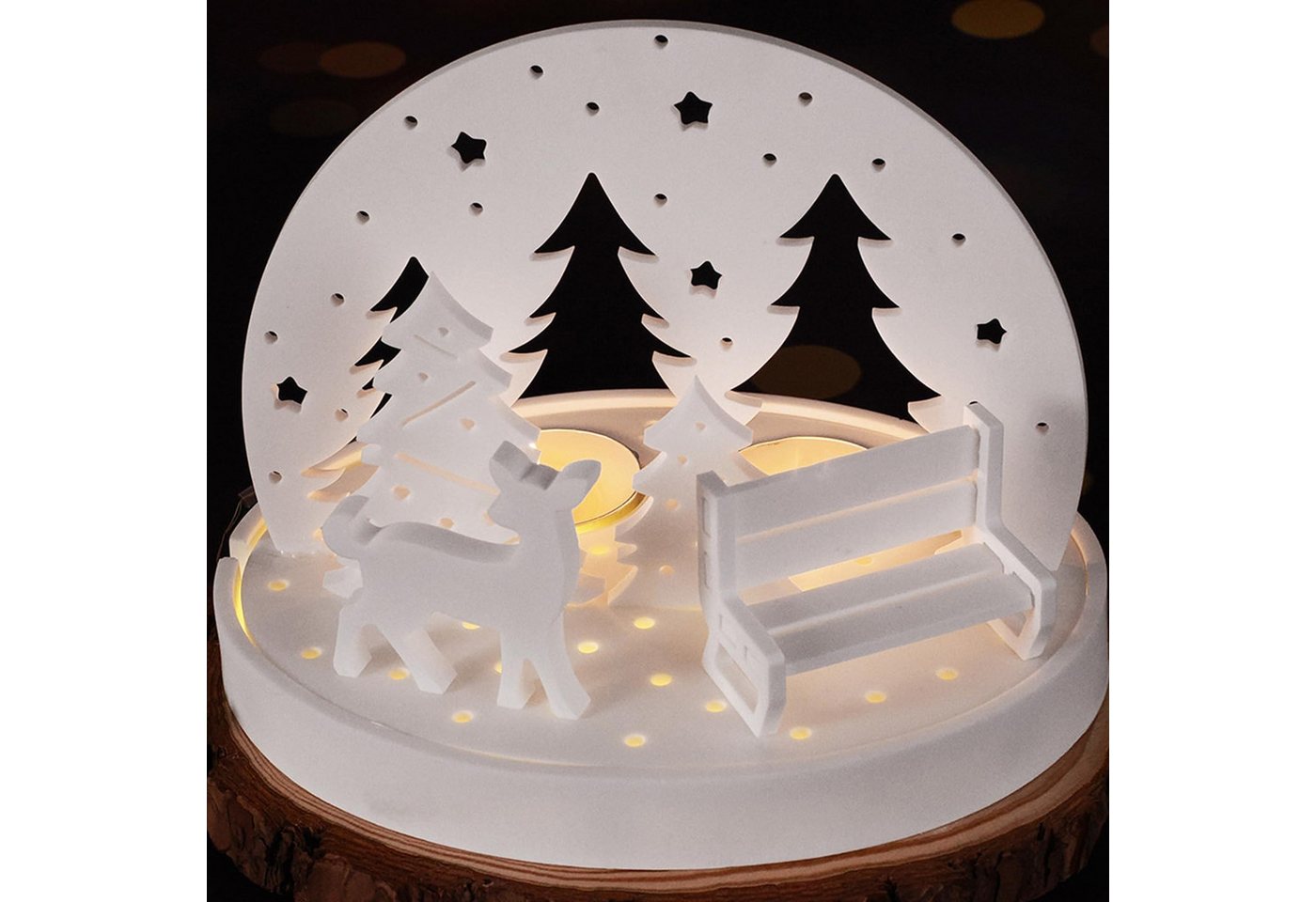 Diwzbyn Silikonform 5 Stück Weihnachts-Silikon-Gießform Set, Kerzenformen Zum Gießen, (5-tlg), Mit Weihnachtsbaum, Rentier, Holzstuhl und Kerzenhalter Formen Bild 2