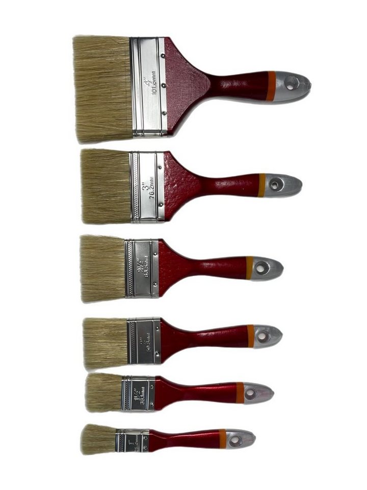 VaGo-Tools Pinsel Lasurpinsel 18 tlg Set 25/38/50/63/75/100 mm je 3
