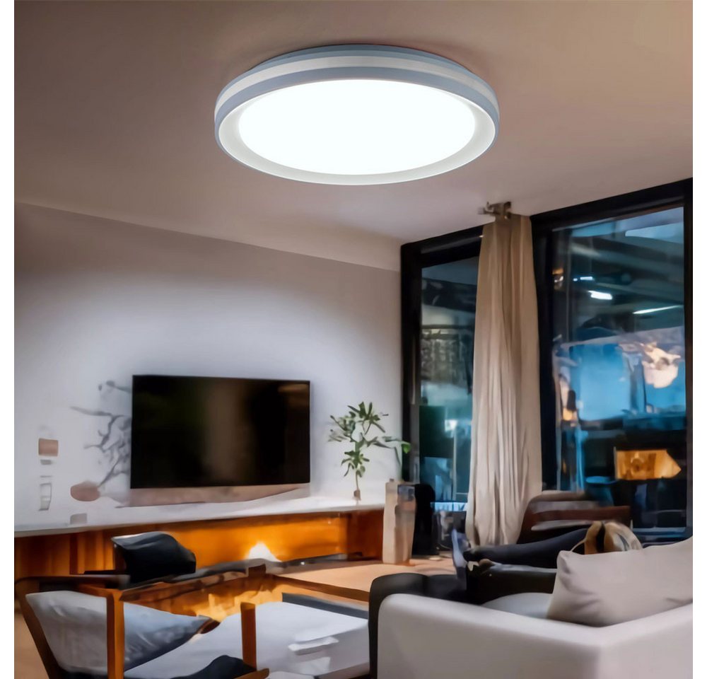 JUST LIGHT LED Deckenleuchte, Leuchtmittel inklusive, Kaltweiß, Warmweiß, Neutralweiß, Tageslichtweiß, Deckenleuchte Wohnzimmerlampe Schlafzimmerleuchte LED Dimmbar RGB Bild 5
