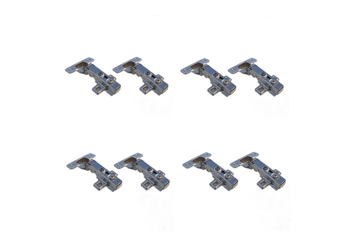 NELI Möbelbeschlag Scharniere mit Softclose (neu) passend für BESTA (IKEA) (8 St., Alle Sets inklusive Befestigungsmaterial), alle Scharniere mit Softclose, passend für BESTA (IKEA) Bild 3