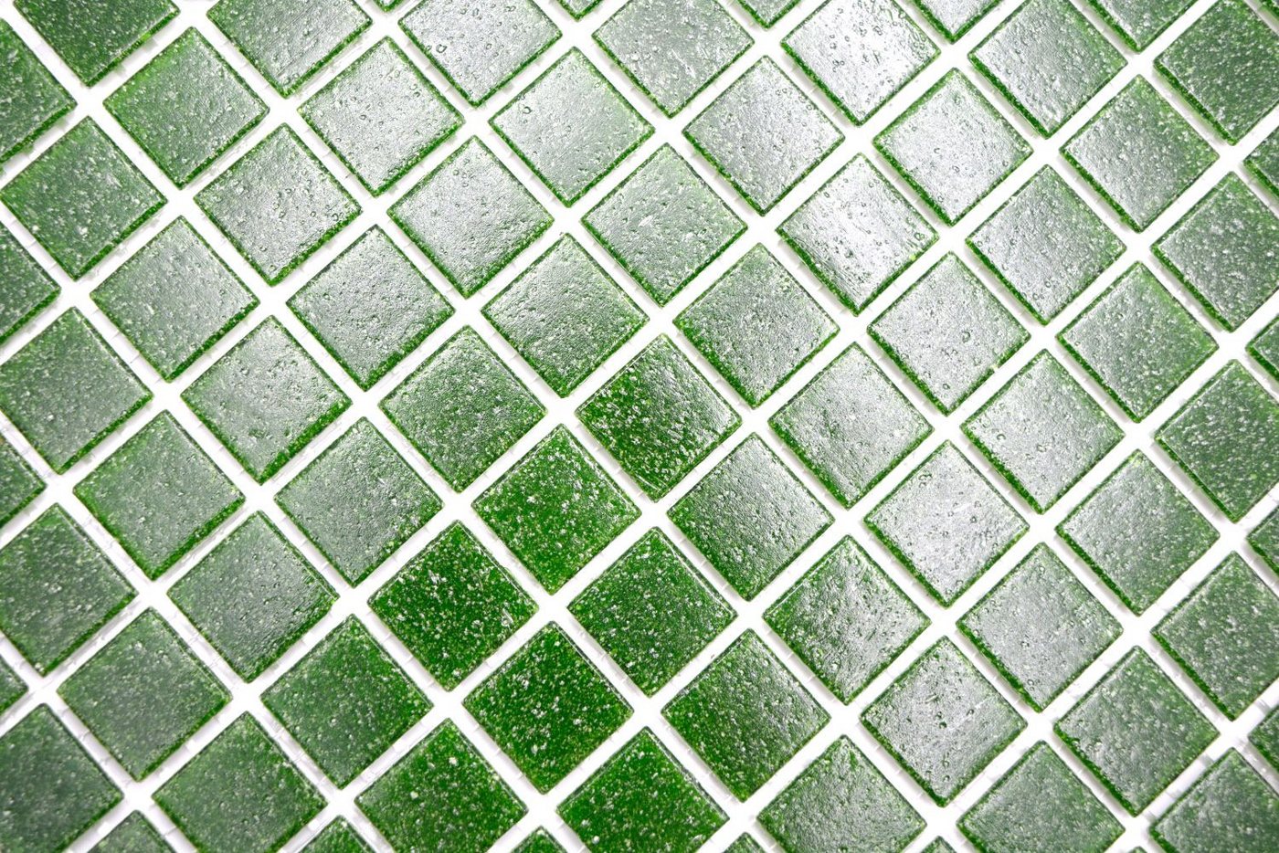 Mosani Mosaikfliesen Glasmosaik Mosaikfliesen dunkelgrün Fliesenspiegel Küchenrückwand Bild 5