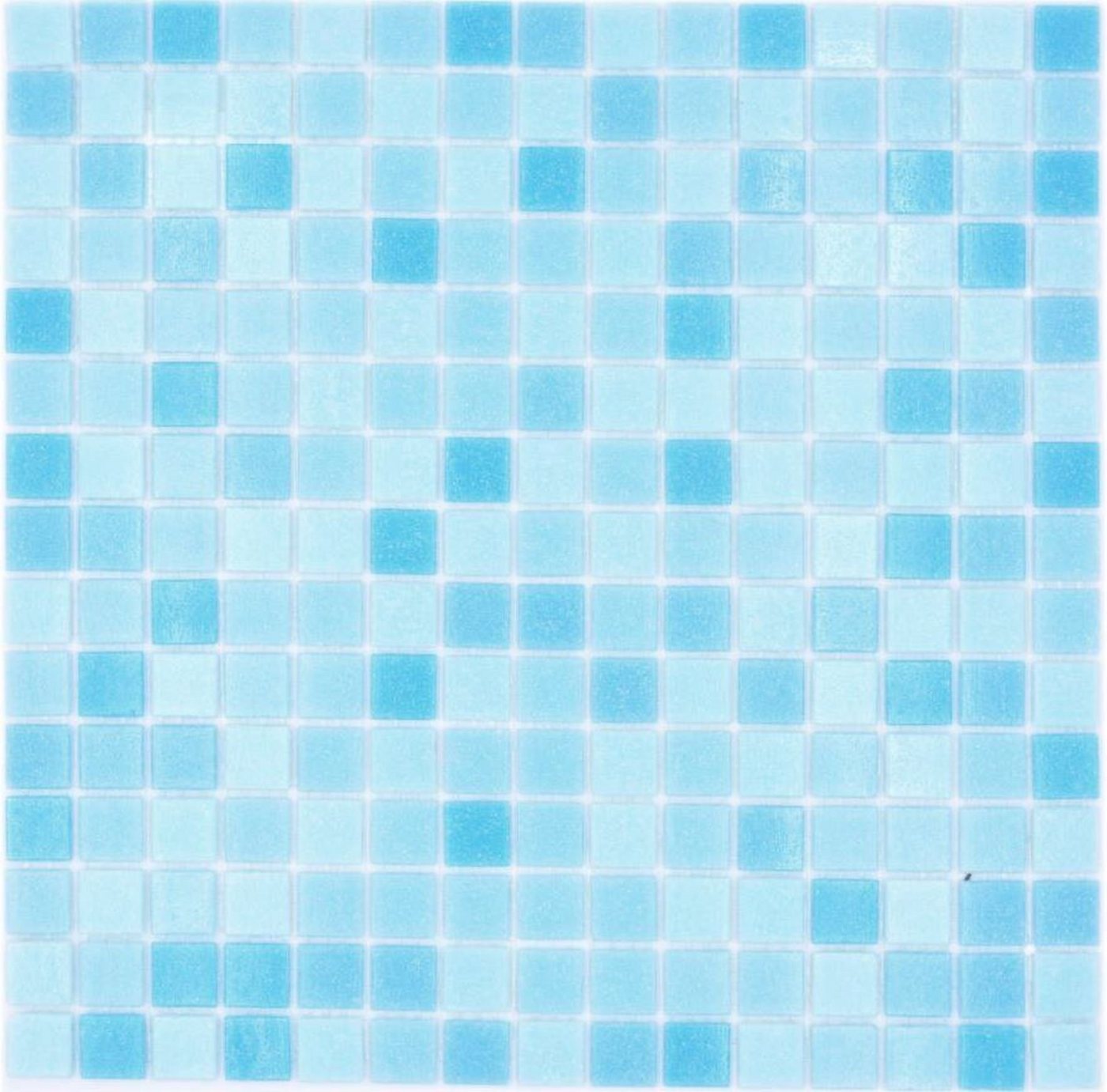 Mosani Bodenfliese Glasmosaik Mosaikfliesen hellblau Poolmosaik Bild 5