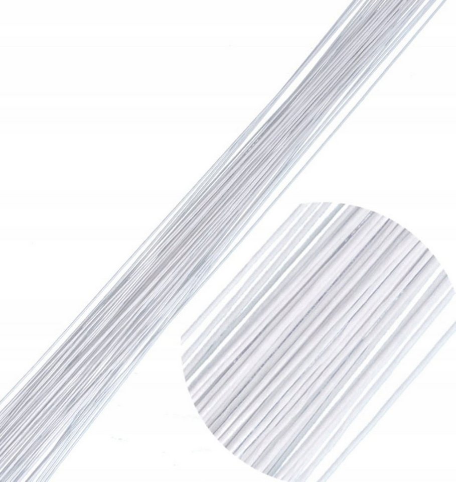 Decora Draht Weißer Floristendraht 30 Gauge (0,25 mm), für Zuckerdekorationen. Bild 3