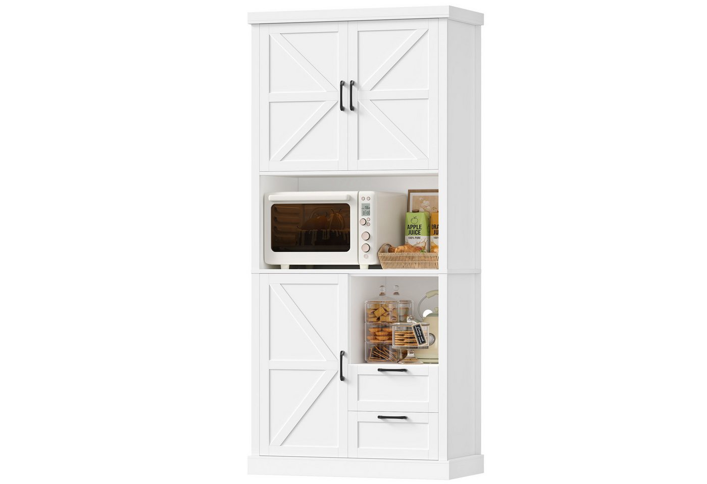 HOMECHO Küchenbuffet Küchenschrank mit 7 Fächern Bild 5
