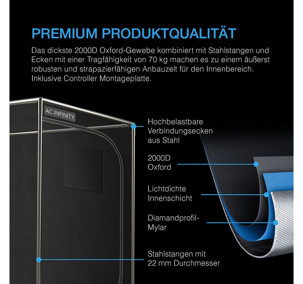 AC INFINITY Gewächshaus AC Infinity AI+ Growzelt Komplettset mit Athena Blended Starter-Kit Bild 3