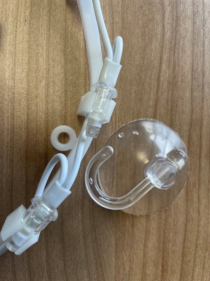 DEGAMO Beleuchtetes Fensterbild STERNSCHNUPPE, 21x51cm, 50 LED weiss, Netzbetrieb 230V Bild 3