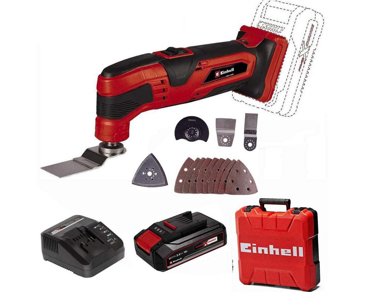 Einhell Akku-Multifunktionswerkzeug Multifunktionswerkzeug TC-MG 18 Li 18V Akku 2.5 Ah Ladegerät + Koffer Bild 3