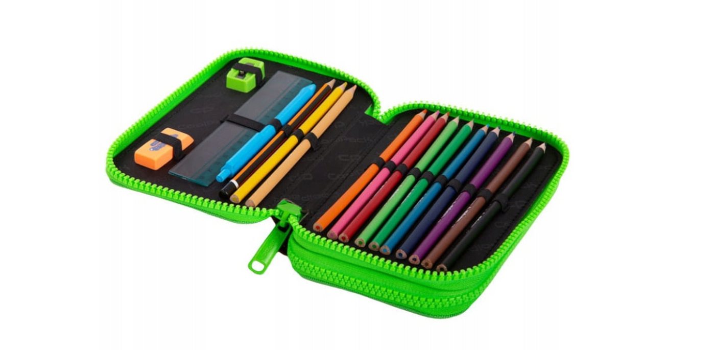 Festivalartikel Federtasche Minecraft Schüleretui, 20-teilig, Pixel Green, Starpak