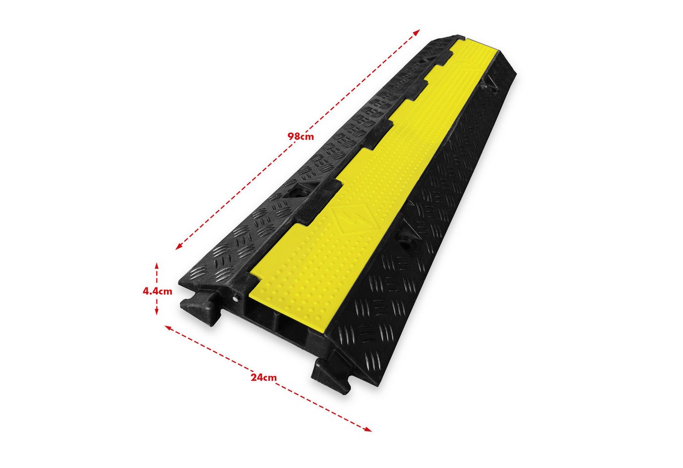 Floordirekt Kabelkanal Kabelbrücke Peak, Stabile Gummibrücke, Erweiterungsmöglichkeit für sicheren Schutz Bild 2
