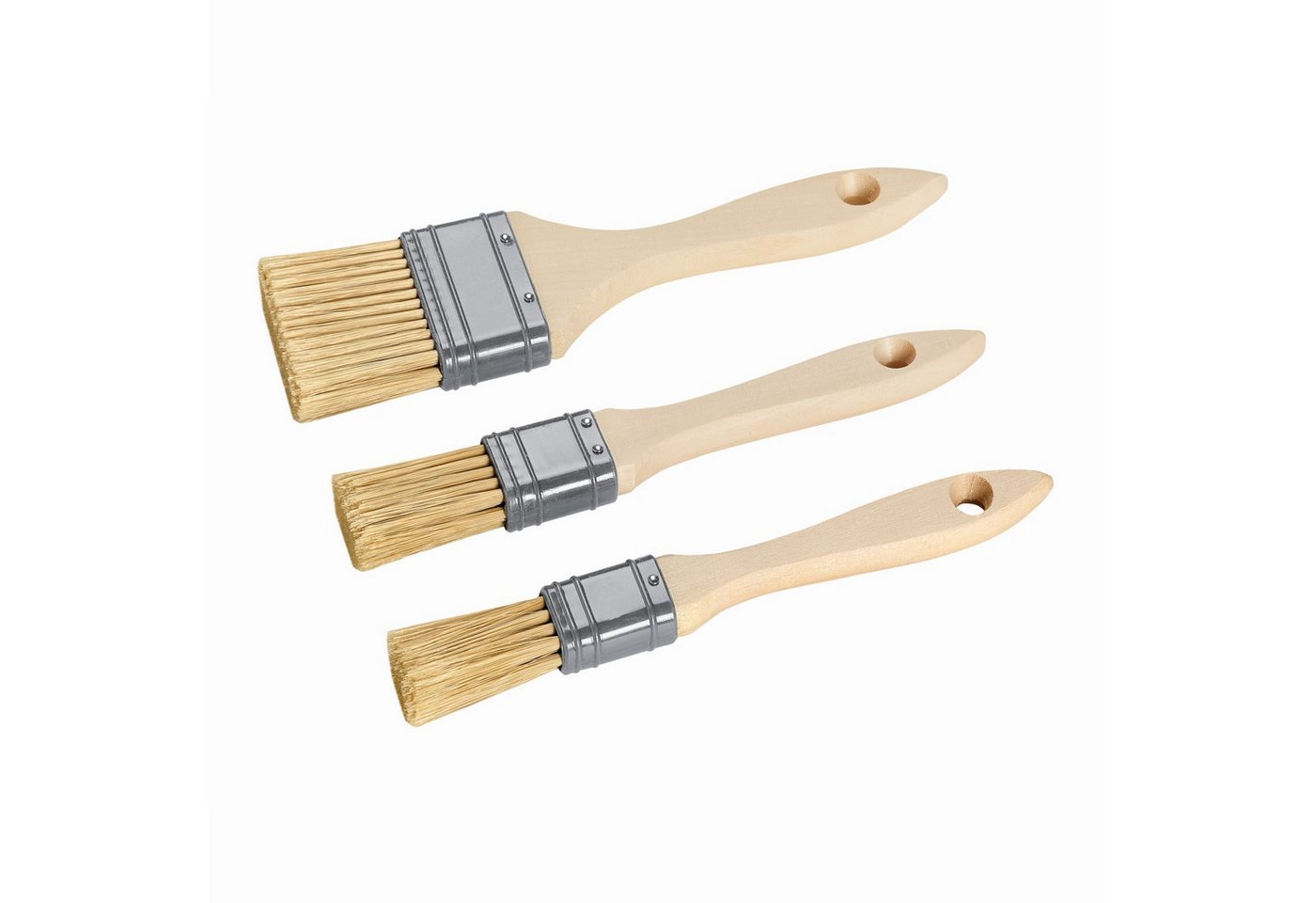 ARLI Flachpinsel Basic Pinsel Set mit 20 mm / 25 mm / 35 mm Breite, (3 St) Bild 2