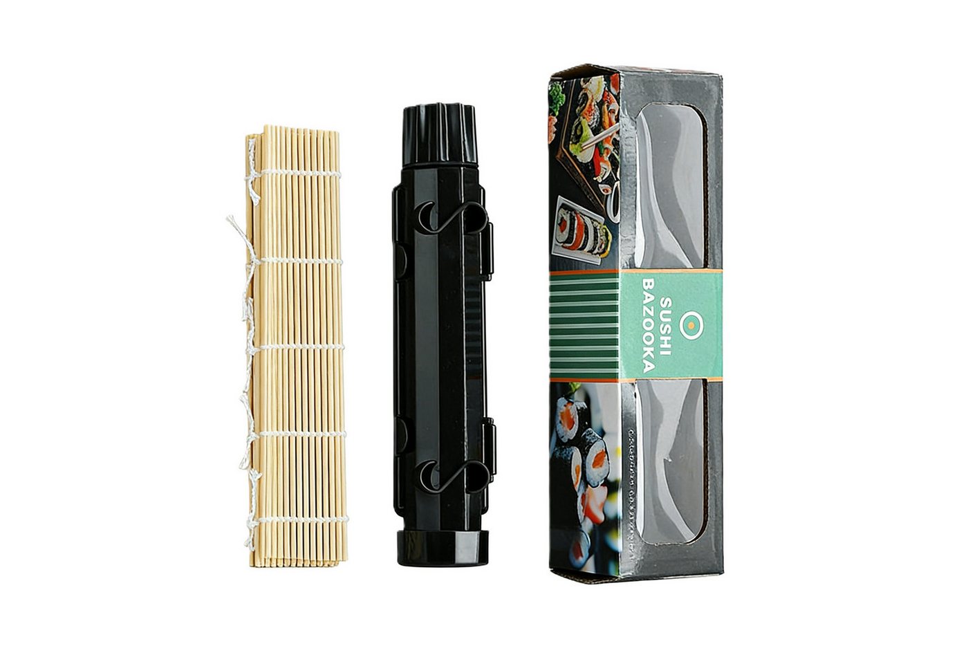 Jumpeak Sushi-Roller Sushi Maker Set,Sushi Bazooka,Sushi Matte,9 Farben,Handgefertigt, (Spar-Set), Anfänger,27,2x5,5cm,Sushi Zubehör,Sushi Roller,PP,leicht zu reinigen Bild 5