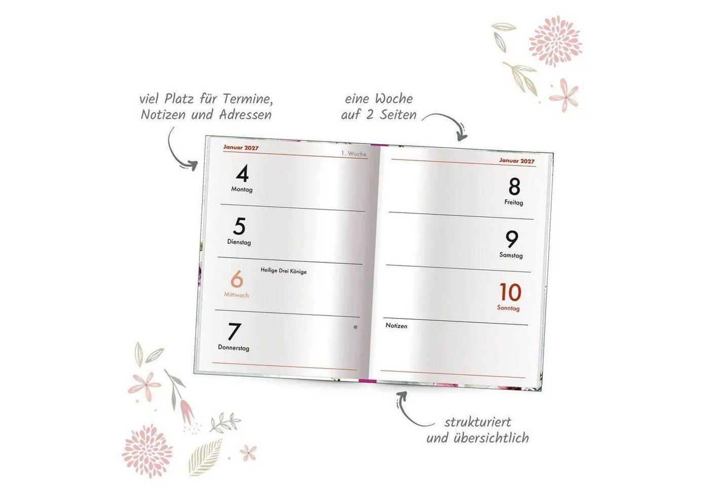 Trötsch Verlag Taschenkalender TRÖTSCH - Taschenkalender A7 Nature 2027 Bild 2