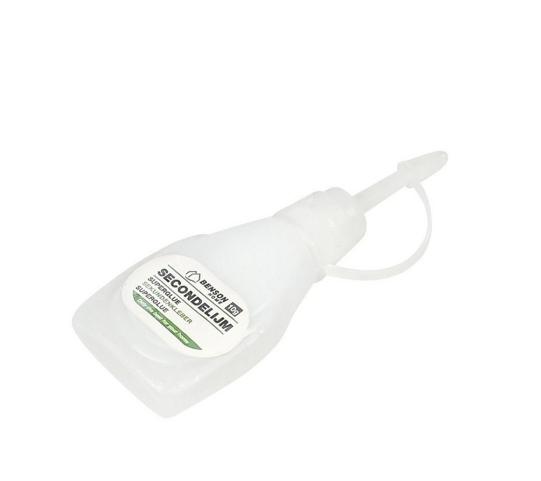 BENSON Sekundenkleber 2x 10g Sekundenkleber Superkleber Dünnflüssig Schnell Wasserfest Power, (2-tlg), Extra stark, dünnflüssig, wasserfest, lösungsmittelfrei Bild 3