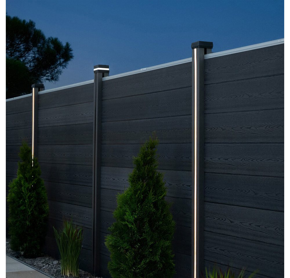 HOME DELUXE Pfostenkappe Pfostenabdeckung mit Solar LED Beleuchtung (8 St) Bild 4