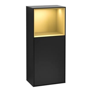 V&B Seitenschrank Wandbeleuchtung Finion 41,8x93,6cm, li, Reg ob gol m, bla m Lac