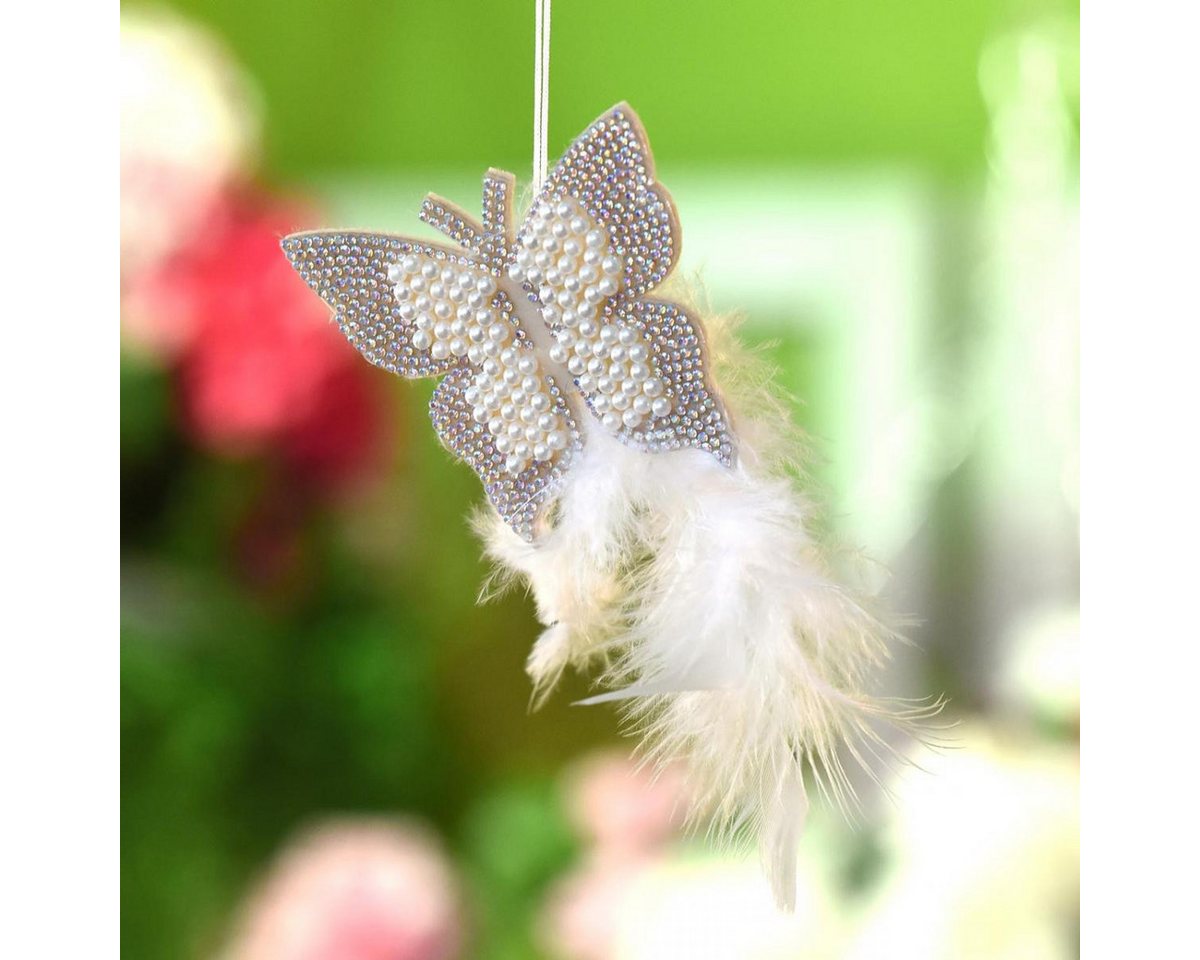 Kaemingk Papierschmetterlinge Filzschmetterling Anhänger Dekoaccessoire für Hochzeit und Bild 3
