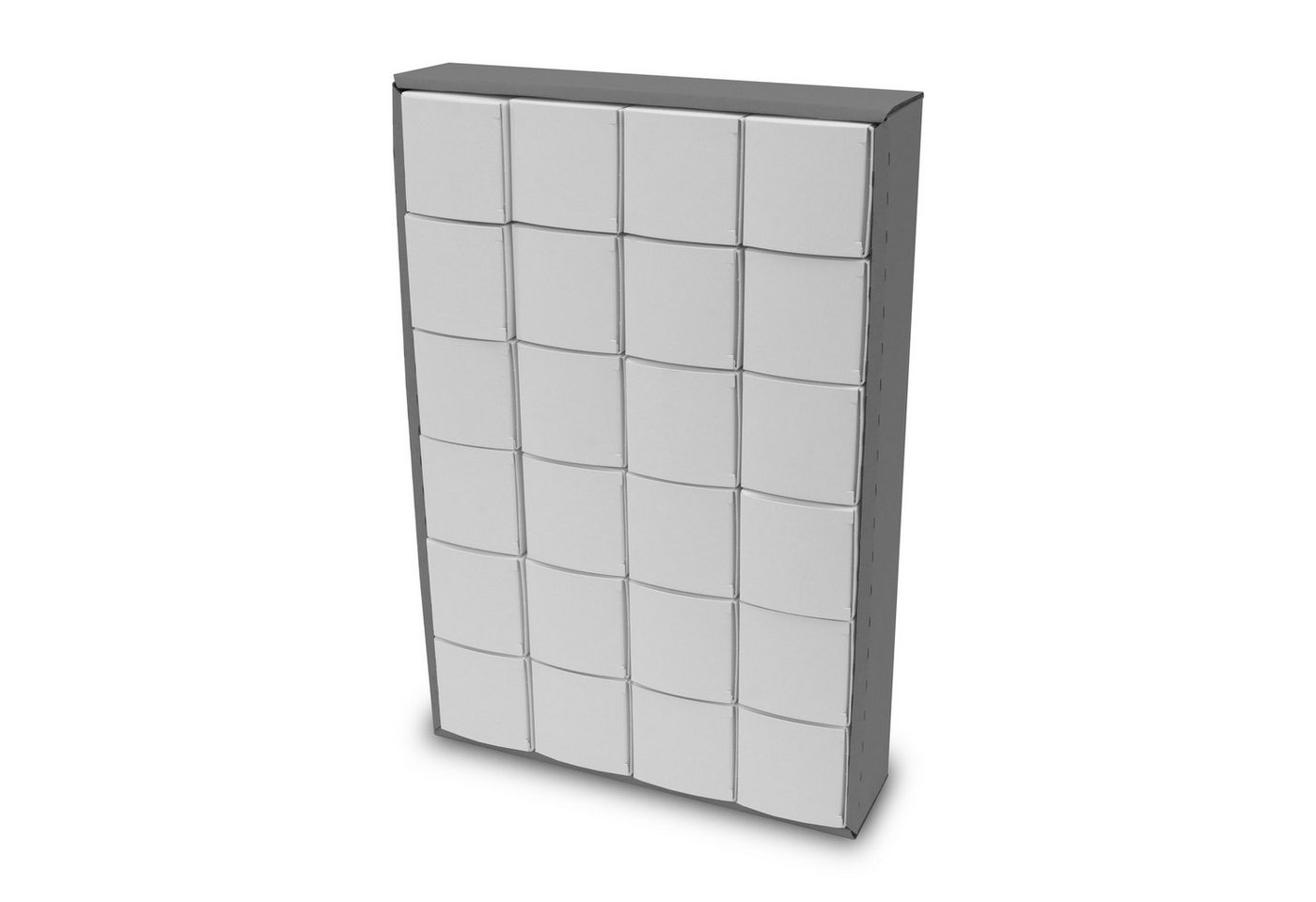 itenga befüllbarer Adventskalender itenga Adventskalender zum Füllen Würfel 5cm (außen grau) Bild 2