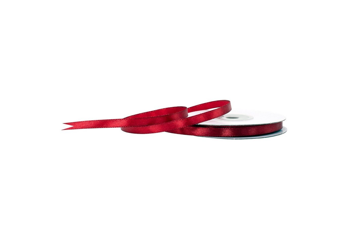 Creativery Satinband, Satinband 6mm x 25m Rolle Bordeaux