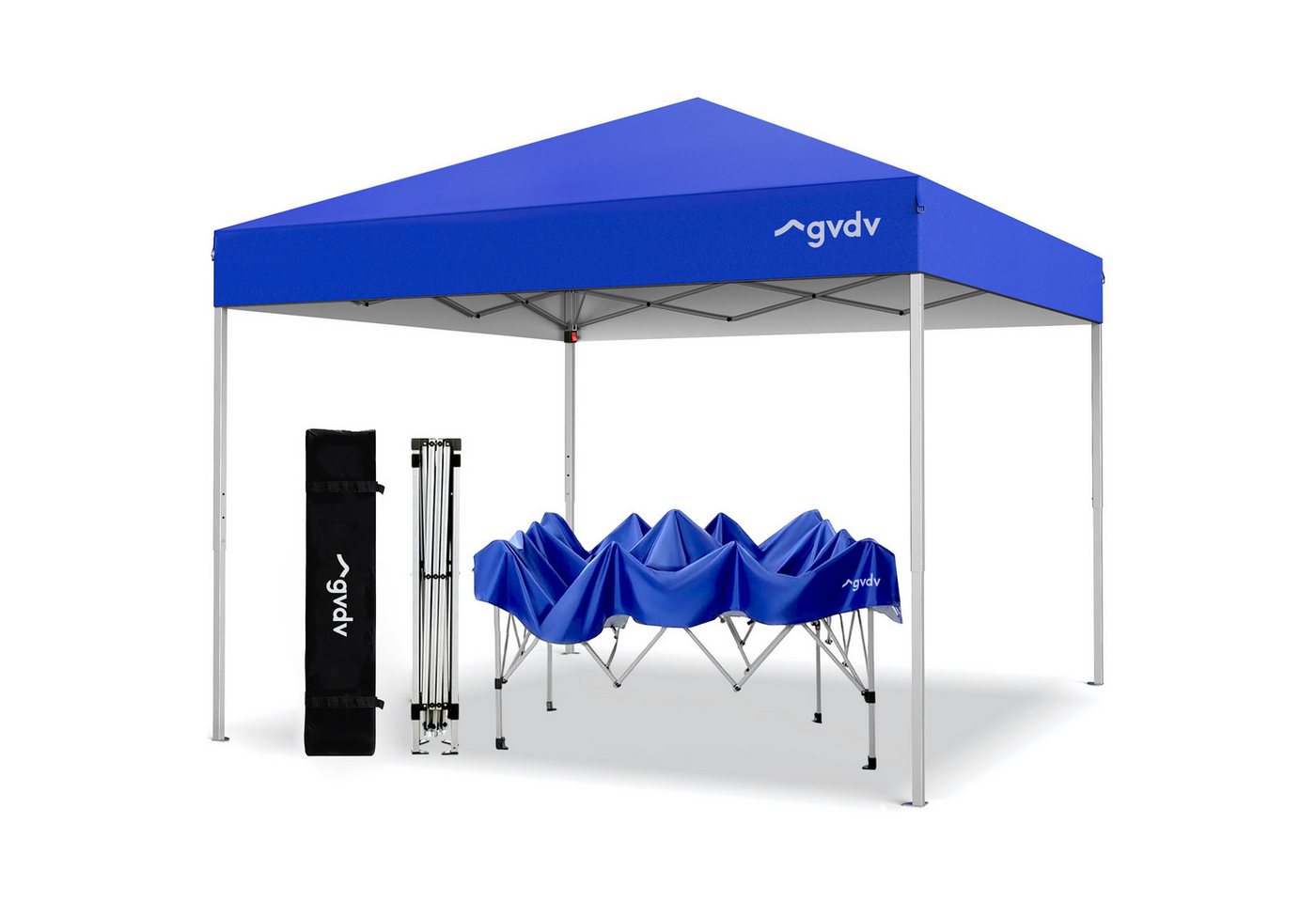 GVDV Pavillon CF13 Lite 3x3m – Wasserdichter Faltpavillon mit UV-Schutz 50+, (Packung, Ideal für den Garten, Camping und Festivals), inkl. Tragetasche & Heringen Bild 5