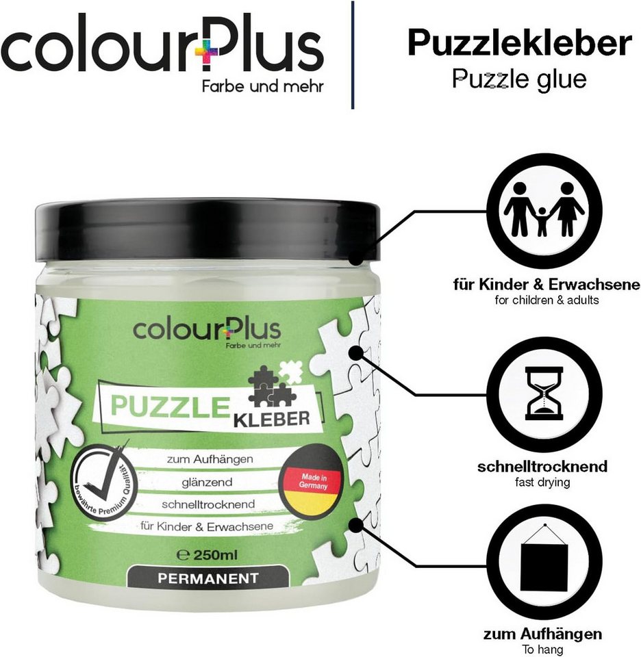 ColourPlus Puzzlekleber Puzzlekleber, permanent, glänzend, schnelltrocknend, trocknet transparent Bild 3