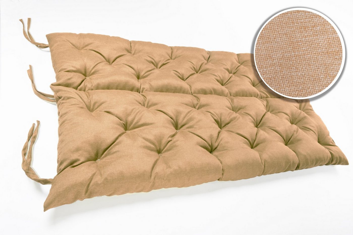 sunnypillow Bankauflage Bankauflage Stuhlkissen viele Farben und Größen zur Auswahl, 140 cm x 40 cm x 40 cm sandfarben Bild 4
