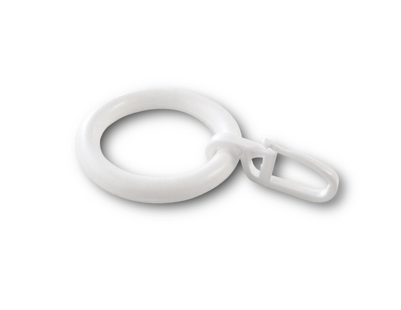 nodeko Gardinenring Vorhangringe mit Faltenlegehaken, für Vorhangstangen und Gardinenstangen Ø 16 mm bis Ø 20 mm, (Packung, 10 Ringe + 10 Faltenlegehaken), Ringe vollrund