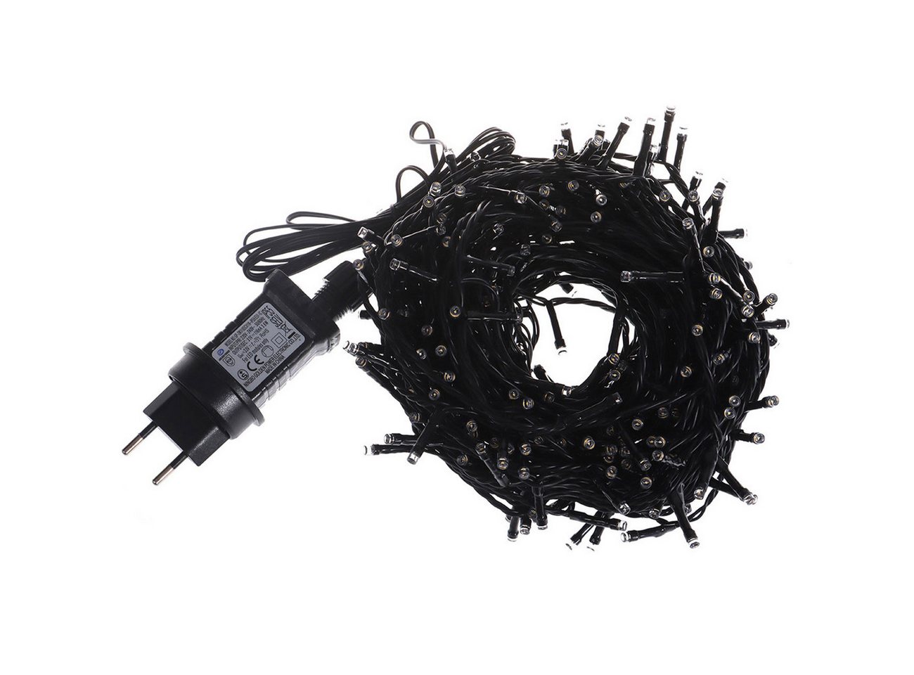 shop'n smile ideoon LED-Lichterkette XL Lichterkette 320 LEDs warmweiß, 24m für Innen & Außen IP44, 320 LED-Lichterkette 24m Länge + 2m Zuleitung, IP44 innen & außen