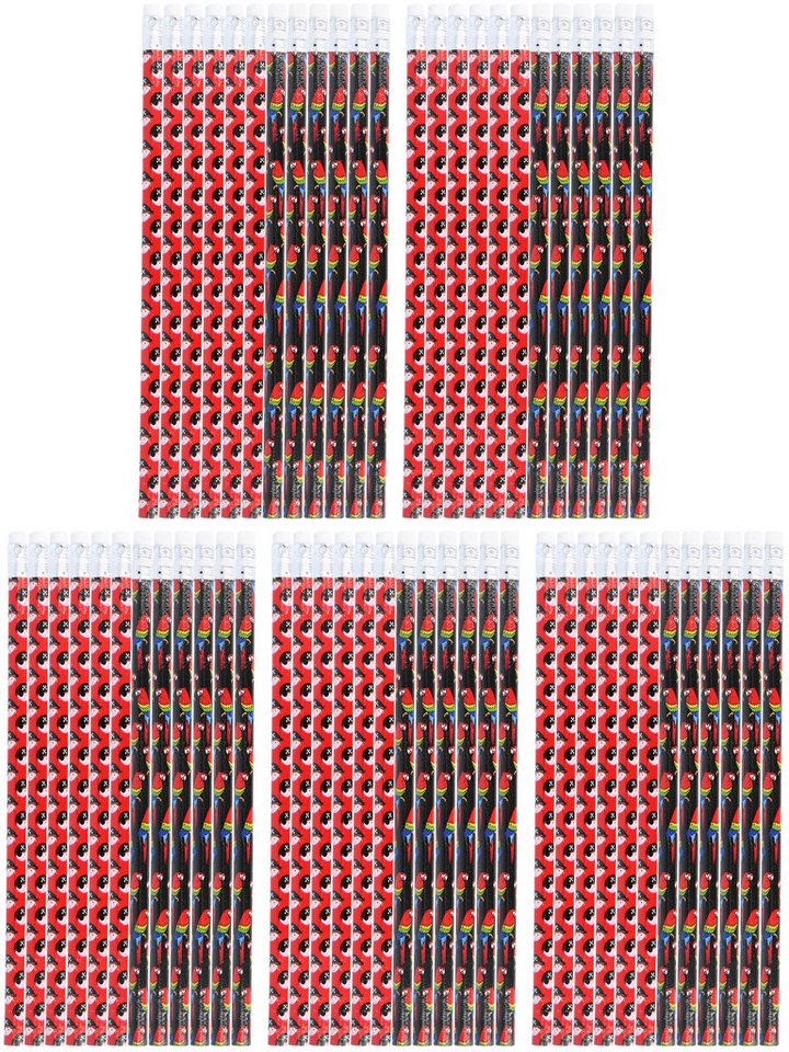com-four Bleistift 2B mit Radiergummi, (60-tlg), Schreibstifte für Büro, Schule und Zeichnen Bild 2