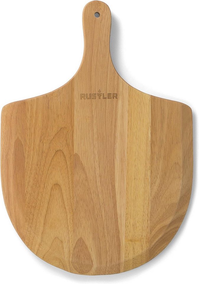 Rustler Pizzaschieber Premium Pizzaschieber aus Holz 45x31 cm Griff und abgerundeten Kanten Bild 3