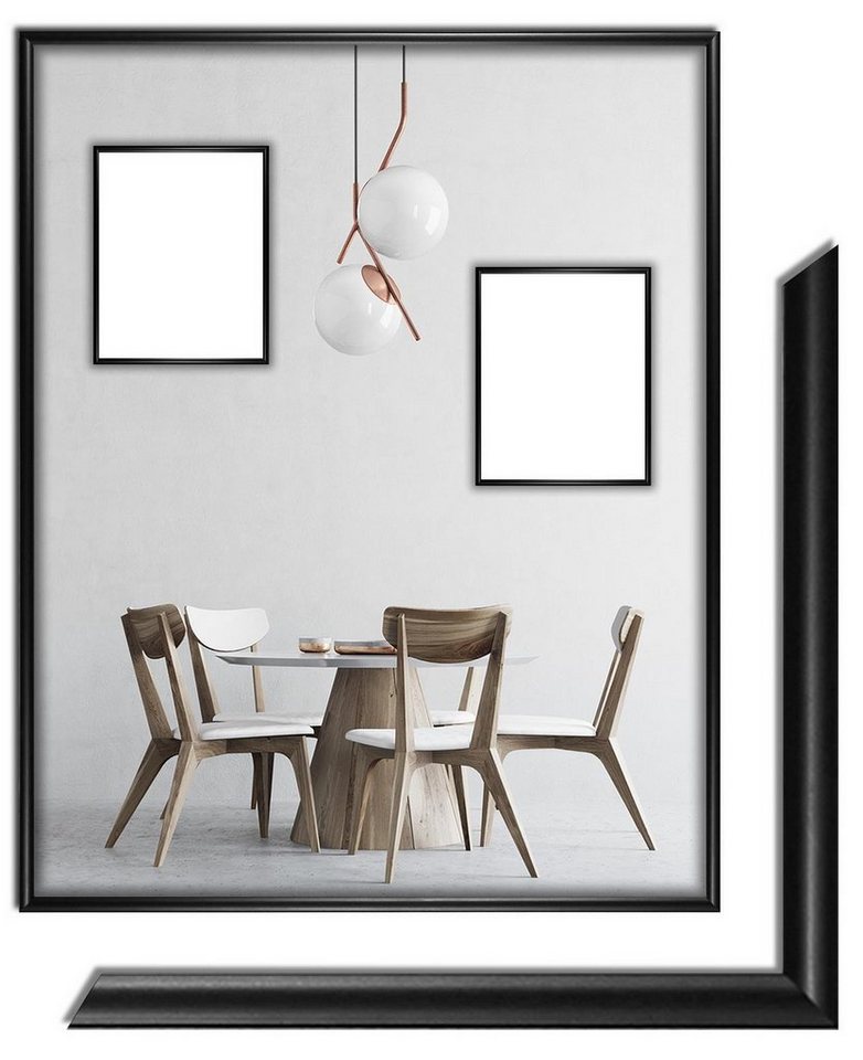 myposterframe Einzelrahmen Bilderrahmen Atlas, (1 Stück), 30x40 cm, Schwarz matt, Kunststoff