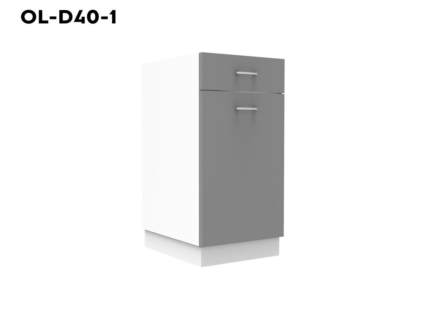 OMILI Unterschrank OLVIT - OL-D40-1 (Küchenschrank, Einzelschränke, 1-St., Breite 40 cm) Front 18mm Bild 4
