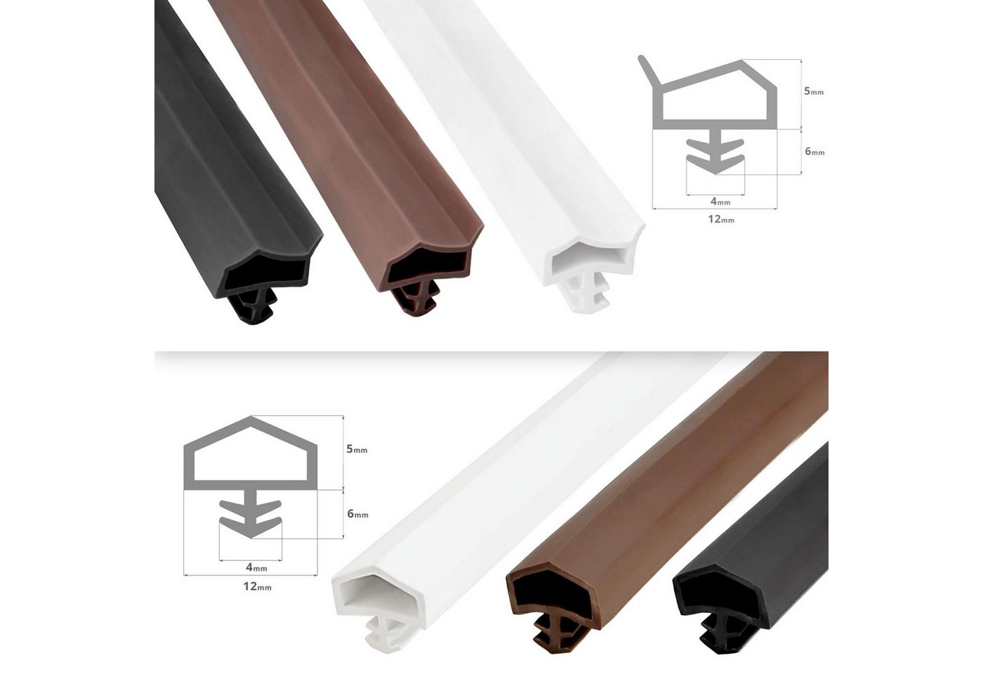 DQ-PP Türdichtband DQ-PP Flügelfalzdichtung, 20m, STD-05, STD-06, SFD-14,Gummidichtug, TPE Gummi Fensterdichtung : STD-05, STD-06, SFD-14 Bild 5