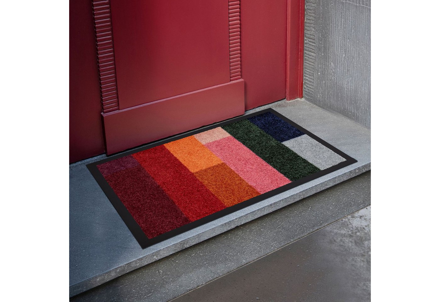 Remember Fußmatte Remember Fußmatte 50 x 75 cm, Modell NERO, Rechteckig, Höhe: 7 mm, In- und Outdoor, waschbar bei 40° Grad und trocknergeeignet Bild 3