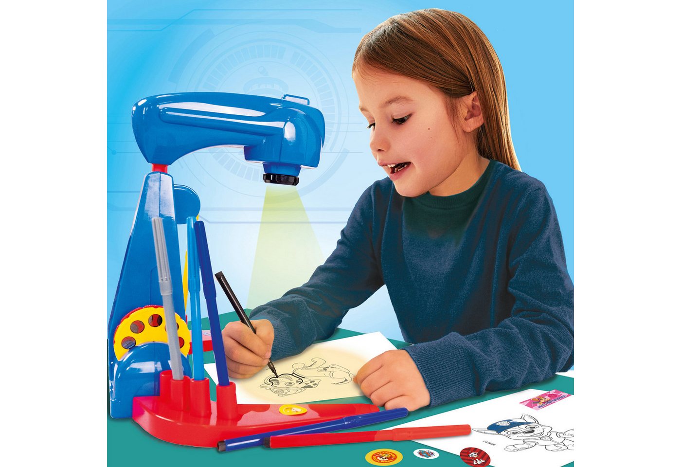 Lisciani Kreativset Paw Patrol Zeichenschule mit Projektor Bild 3