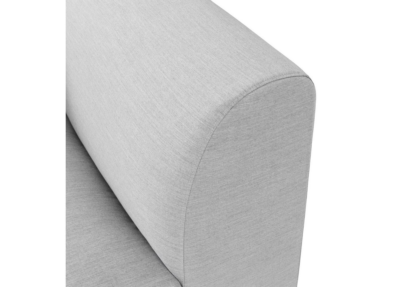 IDIMEX Gartensofa CALABRIA, Modernes Outdoor Sofa gepolstert mit Rückenlehne wasserabweisend grau