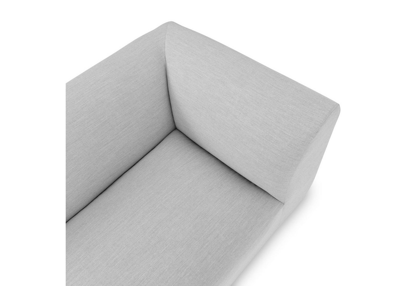 IDIMEX Gartensofa CALABRIA, Modernes Outdoor Sofa gepolstert mit Rückenlehne wasserabweisend grau Bild 5