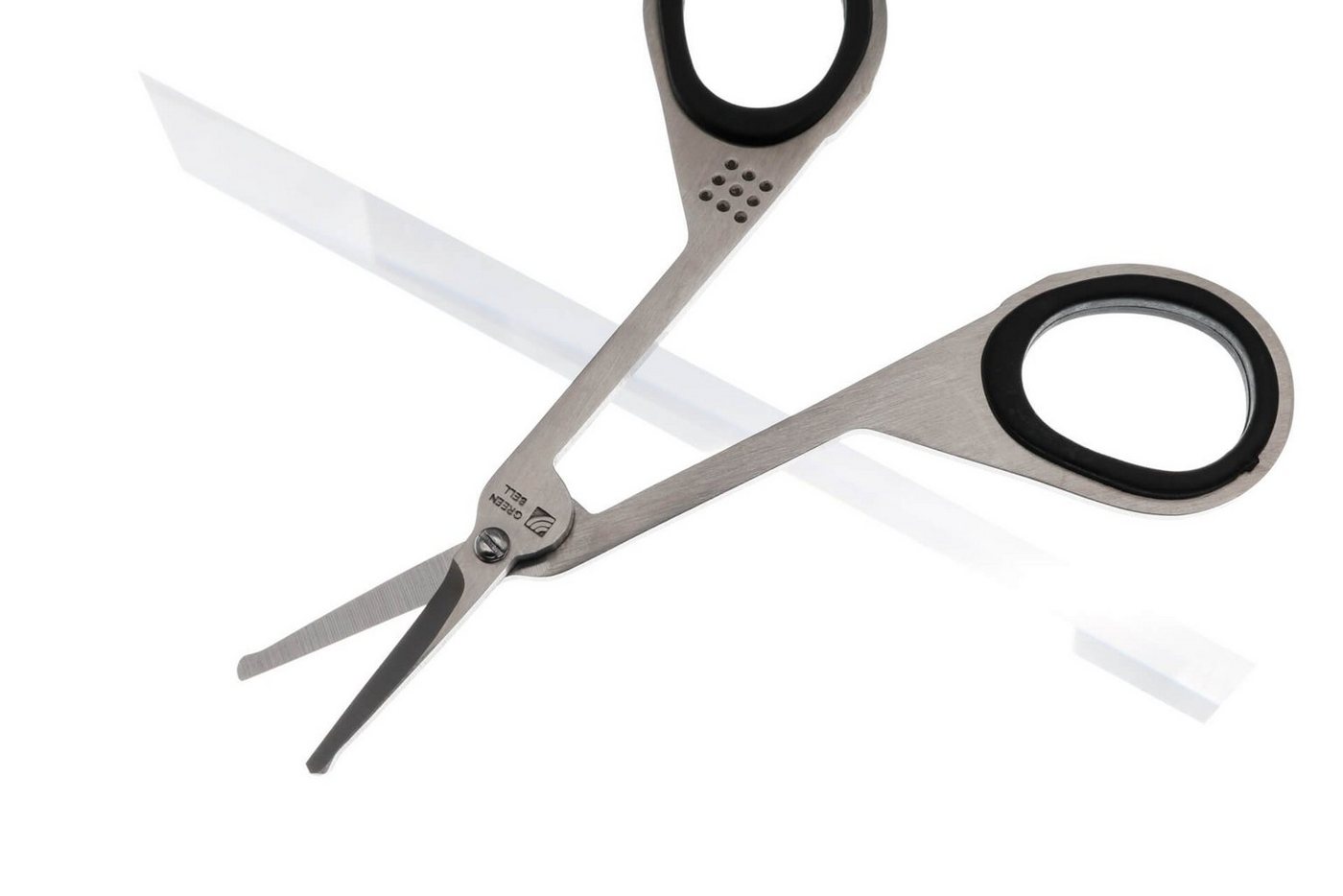 Seki EDGE Nasenhaarschere SS-908, Made in Japan, 95mm, Für Nasenhaare, Nasenhaartrimmer, für Diabetiker geeignet, Edelstahl