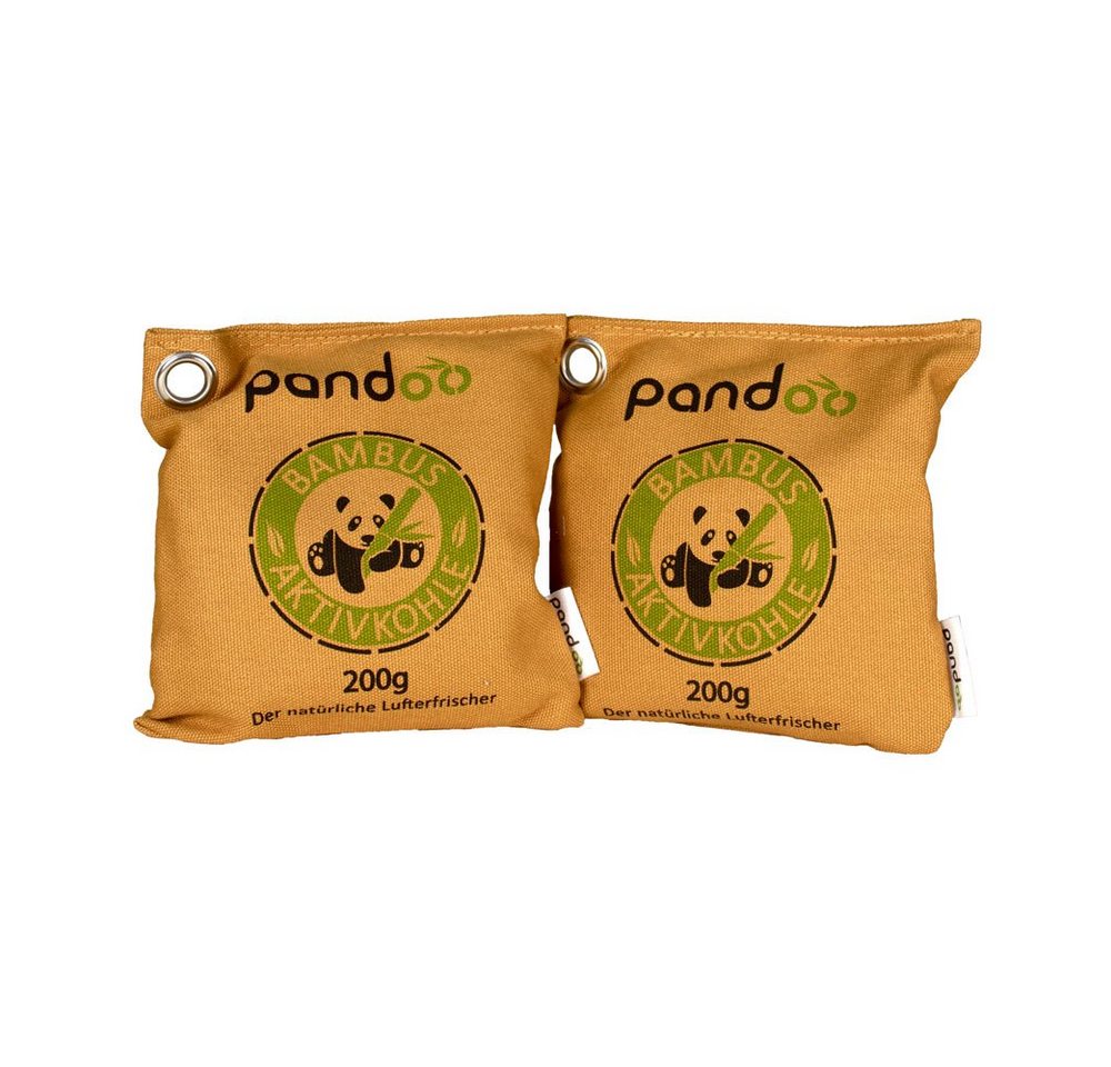pandoo Filterbeutel Natürliche Lufterfrischer mit Bambus Aktivkohle, 0.2 kg, (Set, 2-St), Aktivkohle Bild 5