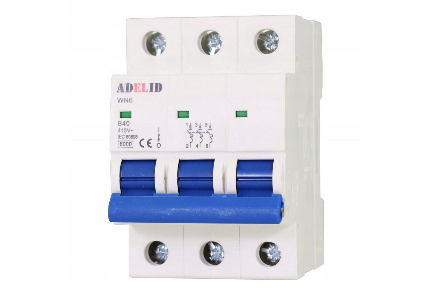 ADELID Schalter, LS-Schalter Leitungsschutzschalter 3-polig B 32A 230/400V AC Bild 4