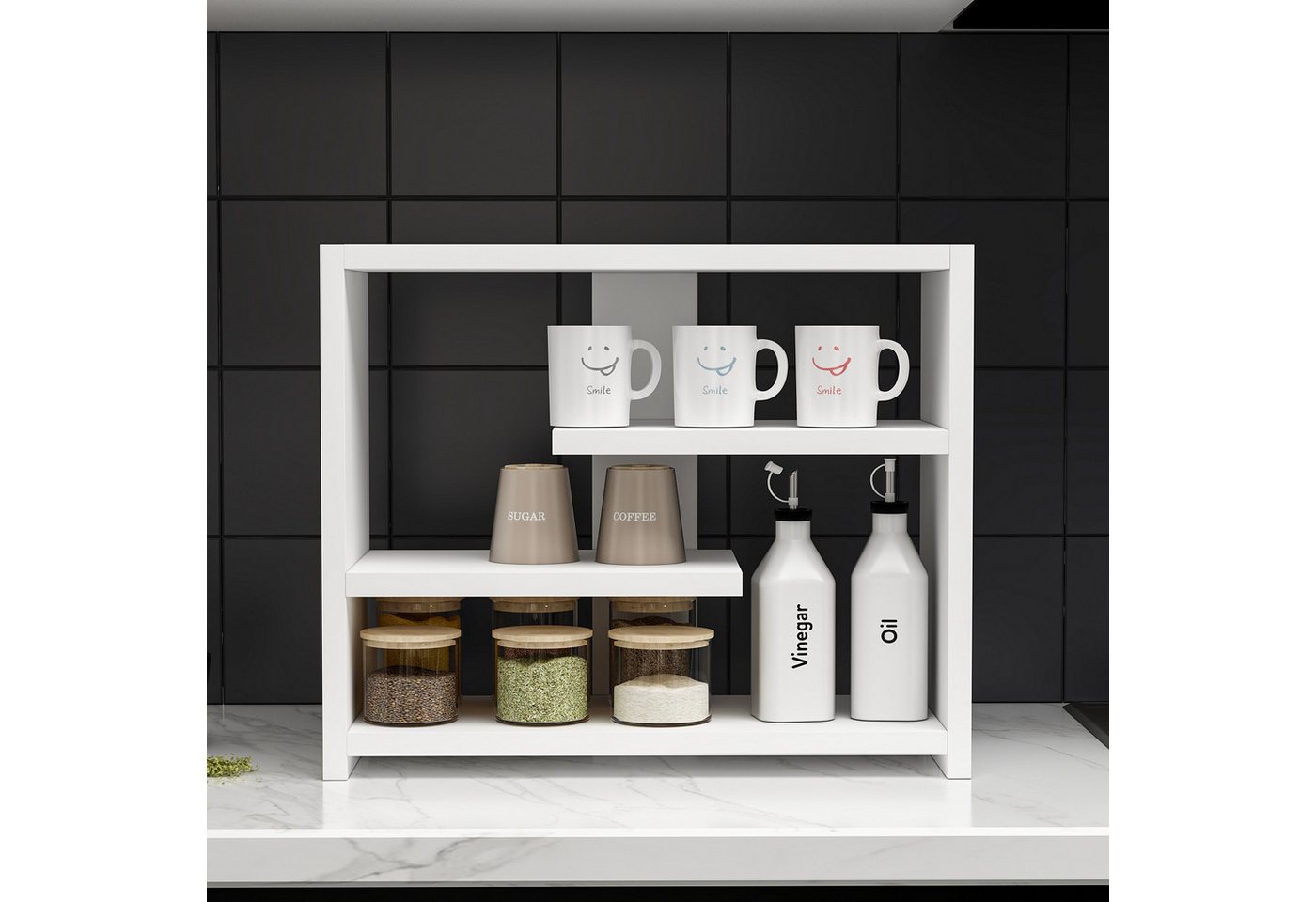 DEMA Home Küchenregal Gupse Küchenregal, Breite/Höhe/Tiefe: 49/40/21 cm