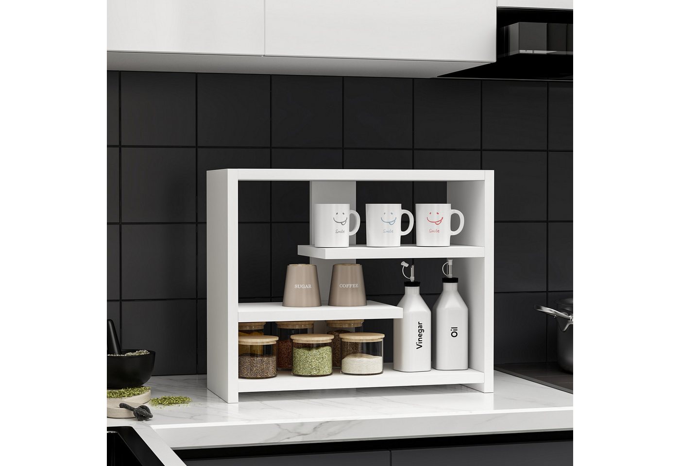DEMA Home Küchenregal Gupse Küchenregal, Breite/Höhe/Tiefe: 49/40/21 cm Bild 5