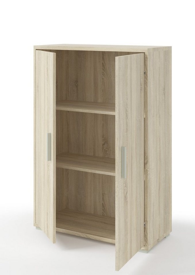 Bega Consult Aktenschrank in Sonoma/Eiche mit 2 Türen und 3 Fächern (BxHxT: 79,1x114x35 cm) Bild 3