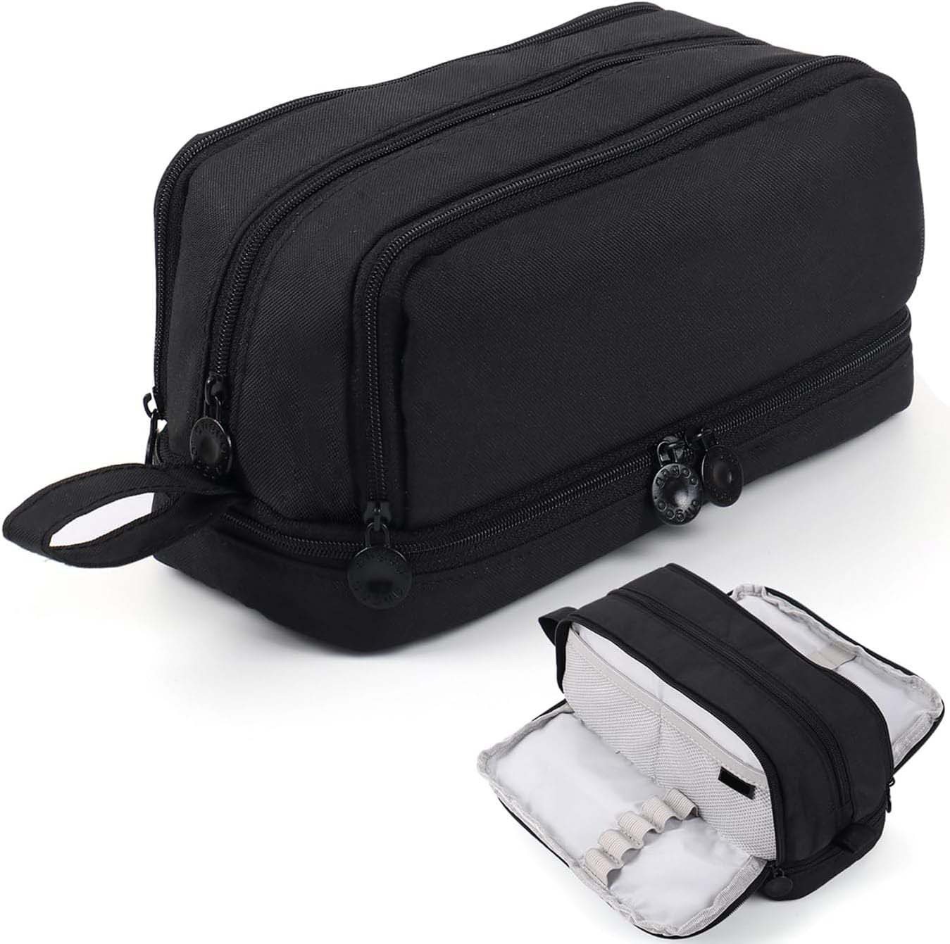 Coonoor Federmäppchen Große Kapazität, Mäppchen Federtaschen Etui Stifte 4 Fächer Bild 5